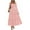 Pink, variant on PRETTYGARDEN Maxi Dresses for Woman Fall Boho Long Sleeve Smocked A Line Ruffle Holiday Party Long Dress with Pockets