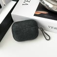 thumbnail image 4 of Stylish AirPods Pro Case, Leather AirPods Pro Case with Weather-Resistant Protection, Polycarbonate & Polyester Material for 2nd Generation, Durable AirPod Pro Case (Black), 4 of 5