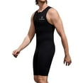thumbnail image 4 of Sholeno Mens 2mm Neoprene Shorty Wetsuit Sleeveless Front Zipper Athletic Swimsuit for Sports Diving Black L, 4 of 7