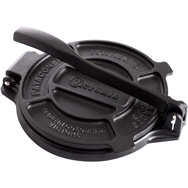 Victoria 6.5 Inch Cast Iron Tortilla Press. Tortilla Maker, Flour Tortilla press, Rotis Press