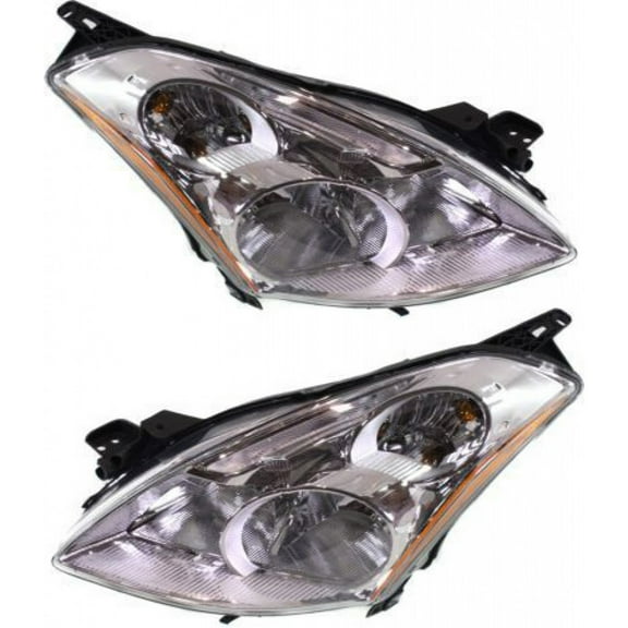 For Nissan Altima Headlight Assembly 2010 2011 2012 Pair Driver and Passenger Side Sedan Replacement For NI2502190, NI2503190 | 26060-ZX00A, 26010-ZX00A
