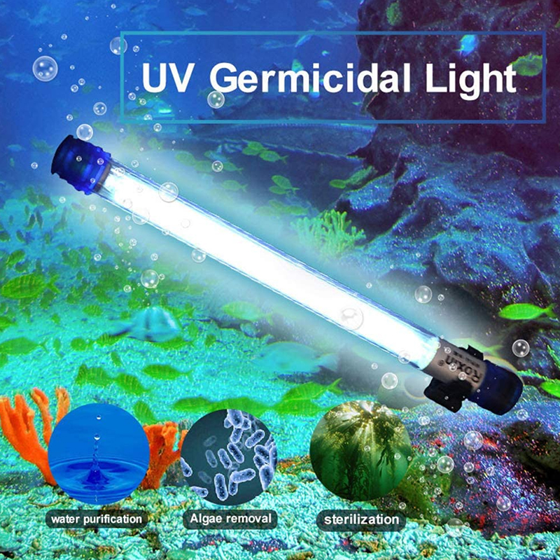 Waterptoof Fish Tank Germicidal Lamp Tube Ultraviolet Sterilizer