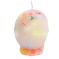 thumbnail image 5 of Veladora de craneo, grande (Blanca con colores), 5 of 5
