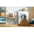 thumbnail image 2 of Ahgly Company Machine Washable Indoor Round Abstract Papaya Orange Area Rugs, 8' Round, 2 of 7