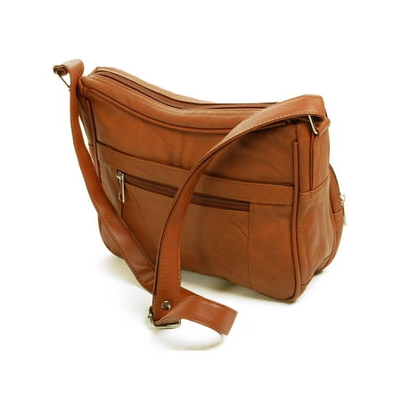 SBR Designs - Women's Leather Organizer Purse Shoulder Bag Multiple ...