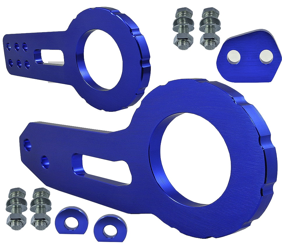 JDM TOW HOOK Racing CNC Aluminum Style REAR BLUE with Front & Back Kit