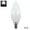 White E12#, variant on 3W E27/E14/E12/B22 RGB Color Changing LED Candle Light Bulb with Remote Control