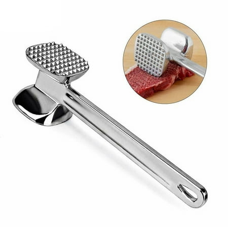

Chef Meat Tenderizer Heavy Duty Double Sides Hammer Mallet Tool Chicken Pounder