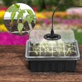 thumbnail image 3 of Bandejas de semillas de germinación, bandejas de germinación para invernaderos Bandeja de semillas Invernadero interior con orificio para cultivo de plantas, 3 of 5