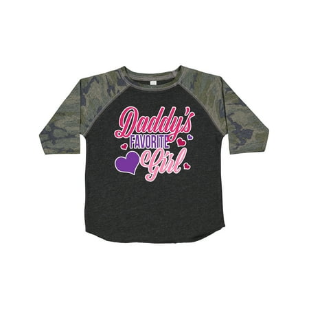 

Inktastic Daddys Favorite Girl with Hearts Gift Toddler Toddler Girl T-Shirt