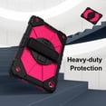 thumbnail image 2 of Case for Samsung Galaxy Tab A9+ / Tab A9 Plus 11 inch 2023 Model (SM-X210/X216/X218) Contrast Color Multi-functional Cover With Wrist Chain and Shoulder Strap, 2 of 7