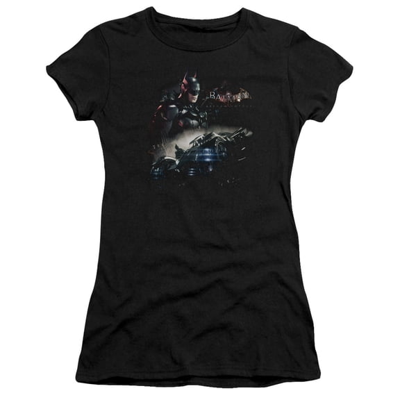 Batman Arkham Knight Knight Rider S/S Junior Women's T-Shirt Sheer Black