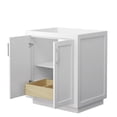 thumbnail image 2 of Wyndham Collection Miranda 30" Wood Single Bathroom Vanity - Nickel/White, 2 of 4