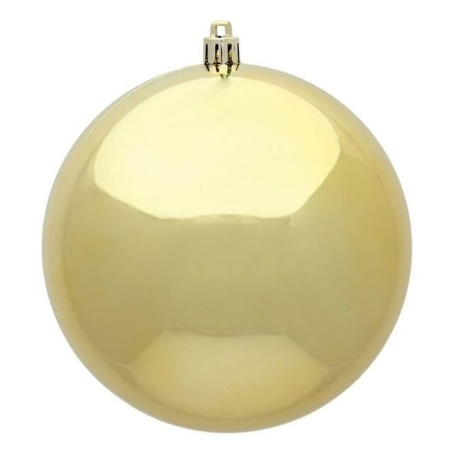 Adorno Navideño Vickerman 6" Bola Plástica Dorada (Set de 4)
