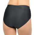 thumbnail image 2 of Simon Chang Women's Swimsuit Bikini Bottom Plus Size Brief, Black 22W, 2 of 2