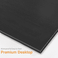 thumbnail image 5 of Vineego L-Shaped Computer Desk Modern Corner Desk Home Office Writing Sturdy Workstation with Movable Table, Black, 5 of 8
