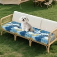 thumbnail image 7 of Xoenoiee Blue Turtle Marble Pattern Outdoor Couch Cushion Covers, Sectional Couch Sofa Covers Washable Stretch Sofa Seat Cushion Cover for Indoor/Outdoor Patio Furniture, 7 of 7