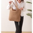 thumbnail image 5 of GOLDTIMO Bolsas de playa para mujer – Bolso de hombro tejido grande y suave de verano, bolsa de paja para vacaciones de verano, 5 of 5