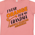 thumbnail image 4 of Inktastic I Wear Orange for My Grandma Multiple Sclerosis Awareness Boys or Girls Toddler T-Shirt, 4 of 5