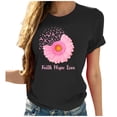 thumbnail image 2 of Meichang T-Shirts à Manches Courtes pour Femmes Nouveauté Drôle Imprimé Floral T-Shirts Décontractés Col Rond Confortables Légers Hauts, 2 of 6