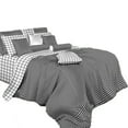 thumbnail image 2 of Twin Size Duvet Cover Sheets Set -  Black & White Check, 2 of 2