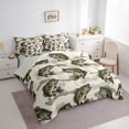 thumbnail image 2 of Feelyou Camo Largemouth Bass Fish Wildlife Twin Bedding Sets for Men Kids, Deep Ocean Bedding Comforter Set, Beige, Grey Reversible, 7 Pieces, 2 of 7