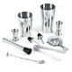 thumbnail image 2 of Herramientas de barra, kit de coctelera de cóctel de acero inoxidable de 10 piezas Juego de coctelera de acero inoxidable elegante y moderno, 2 of 8