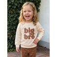 thumbnail image 3 of RUINIXCW Toddler Baby Boy Sweatshirts Big Brother Outfit Little Boy Kids Big Bro Letter Long Sleeve Crewneck Pullovers Spring Fall Winter Shirts Tops, 3 of 10