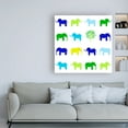 thumbnail image 3 of Trademark Fine Art 'Animal Sudoku in Blue IV Childrens Art' Canvas Art by Chariklia Zarris, 3 of 3