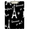 thumbnail image 2 of FMSHPON Eiffel Towers Cats Clipboard Hardboard Wood Nursing Clip Board and Pull for Standard A4 Letter 13x9 inches, 2 of 8