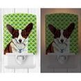 thumbnail image 2 of Caroline's Treasures LH9198CNL Corgi St. Patrick's Day Shamrock Portrait Ceramic Night Light, 6x4x3", multicolor, 2 of 2