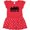 Red with Polka Dots, variant on Inktastic Boston Massachusetts City Skyline with Grunge Girls Toddler Dress