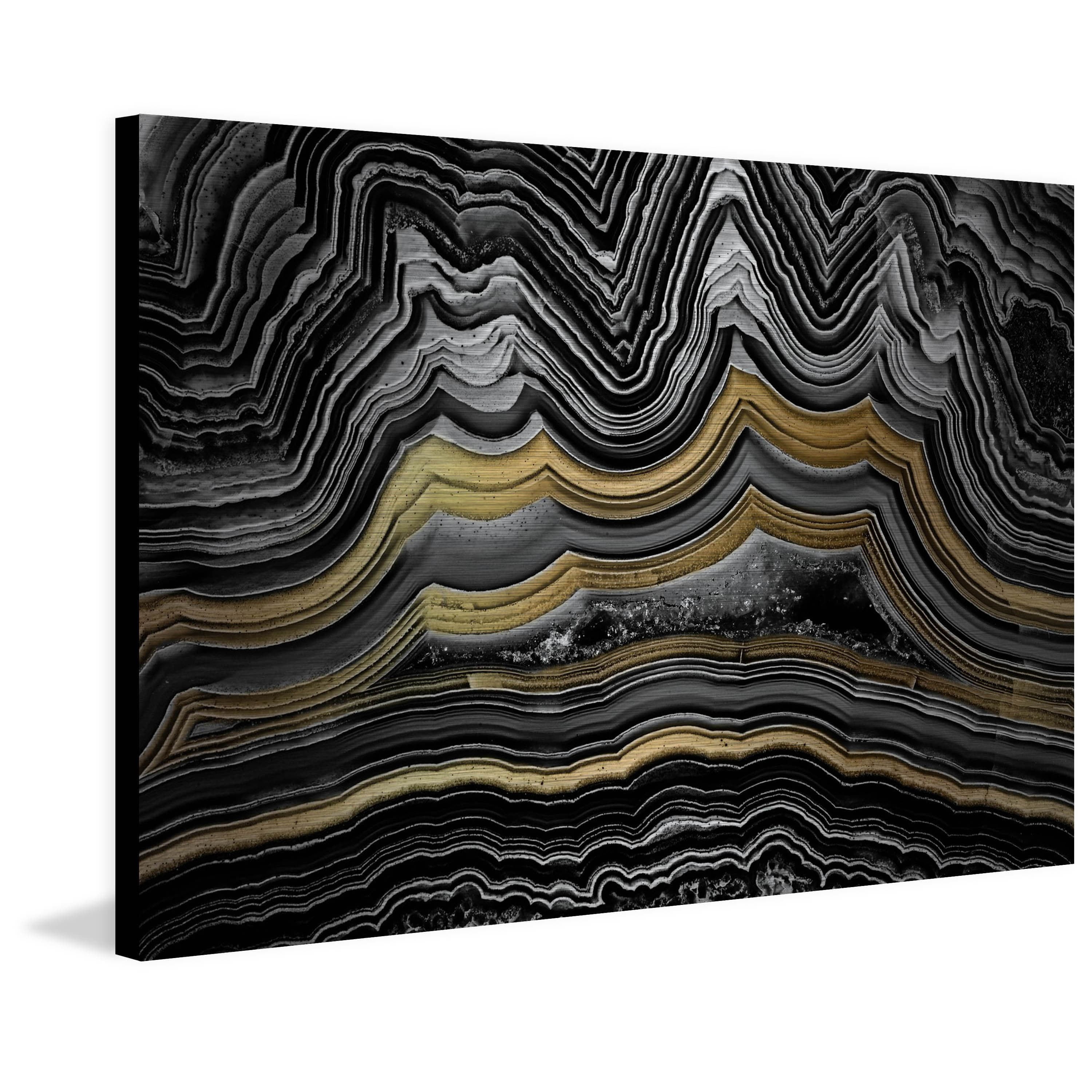 Marmont Hill "Waves of Glory" Painting Print on Brushed Aluminum