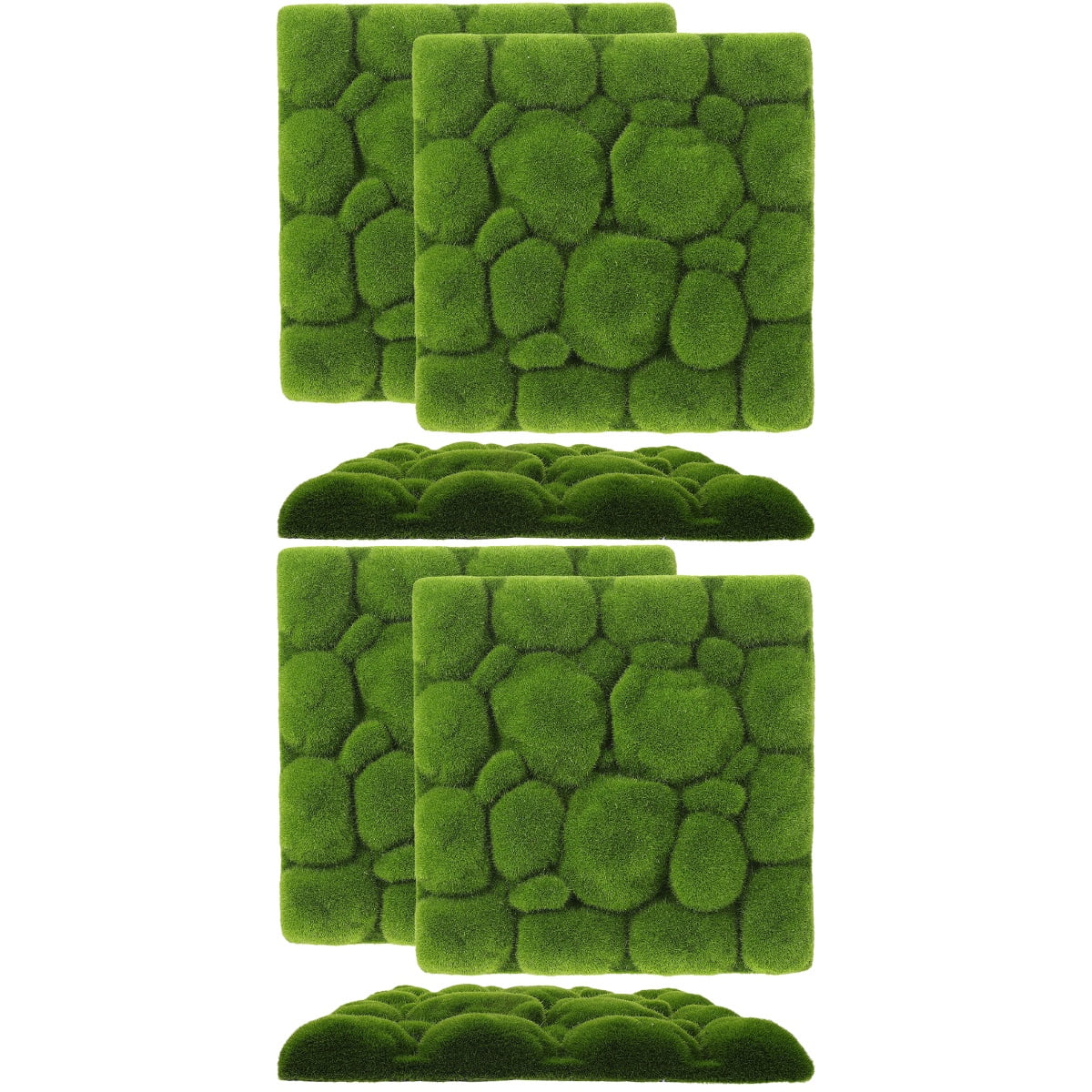 unbranded 6 pcs  Artificial Greenery Backdrop Plant Decor Hanging Wall Decoration Fake Moss Board