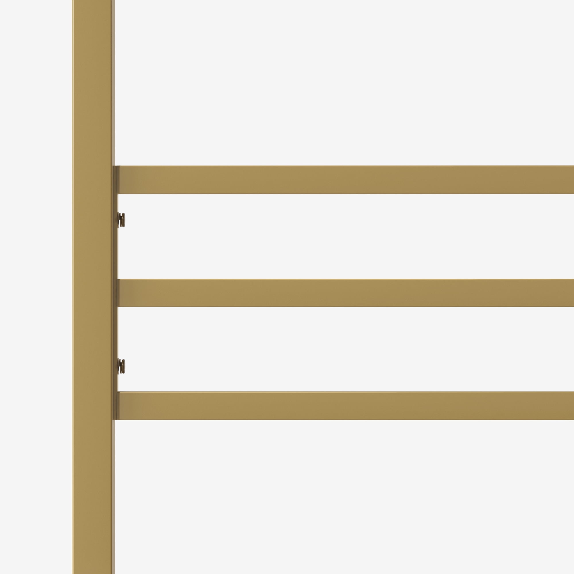 Zinus Patricia 72" Gold Metal Canopy Platform Bed Frame, Queen