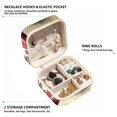 thumbnail image 2 of Rabbit Travel Portable Square Earring Organizer with Necklace Holder - Jewelry Box, Display Case - Store Rings, Earrings, Necklaces, Bracelets - Suitable for Girls and Women, 2 of 6