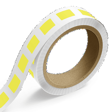 JAM Paper Standard Label Rolls, Rectangle, 1 3/4 x 2 3/4, Neon Yellow, 125 Labels/Roll