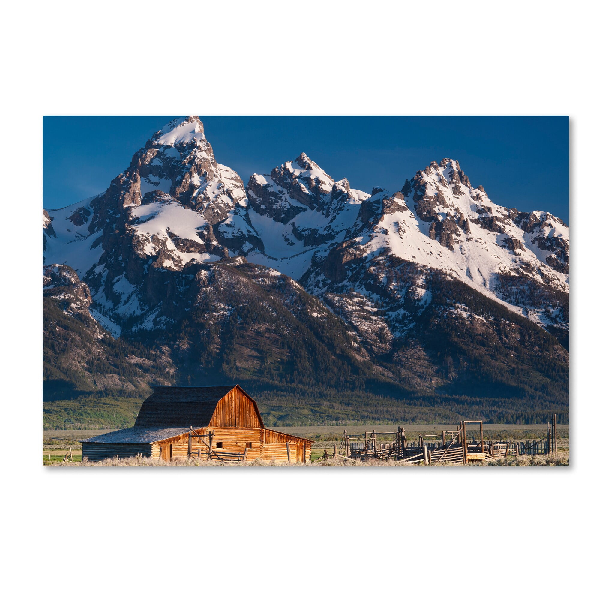 Trademark Fine Art "John Moulton Barn" Canvas Art by Michael Blanchette Photography