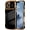 Black, variant on MYKOMI for iPhone 16 Pro Max Case for Women Girls, Cute Wave Frame Curly Shape with Love Heart Raised Camera Protection Cover Luxury Plating Shockproof Phone Case for iPhone 16 Pro Max