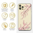 thumbnail image 4 of Case Yard iPhone-12-Pro-Max Case Clear Soft & Flexible TPU Ultra Low Profile Slim Fit Thin Shockproof Transparent Bumper Protective Cover Drop Protective Cell Phone Cases (Sakura Floral), 4 of 8