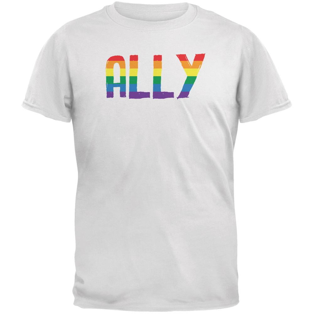 LGBT Pride White T-Shirt Small - Walmart.com