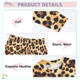 thumbnail image 4 of Leopard Print Pattern Cotton Pajamas 2 Piece Set Sleepwear Soft and Comfortable Homewear Nightwear, 4 of 7