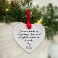 thumbnail image 5 of JeashCHAT Acrylic Hanging Heart Plaque Christmas Ornaments Christmas Gifts for Neighbor, Housewarming Gifts, 2 Pcs, 5 of 7