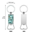 thumbnail image 2 of WIRESTER Household Kitchen Tools Keychains Metal Bottle Opener With Key Ring - Lazy Cats Teal, 2 of 6