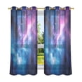 thumbnail image 6 of Yayeee Window Curtains Set of 2 for Living Room Light Filtering 63"x42", Galaxy Pattern, 6 of 7
