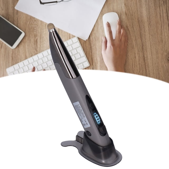Mouse Stylus, Smart 2.4GHz Mouse Pen LED Light Extremely Handover with Type-C Adapter for for for OS X Grey