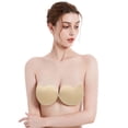 thumbnail image 1 of Push Up Strapless Self Bra Air Holes Backless Sticky Bras Rave Pasties for Women, 1 of 4