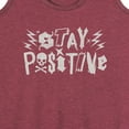 thumbnail image 3 of Instant Message - Stay Positive Punk  - Women's Racerback Tank Top, 3 of 6