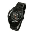 thumbnail image 5 of New Mens Mechancial Wrist Watch  Black Leather Crystal Face Stainless Steel Band, 5 of 7
