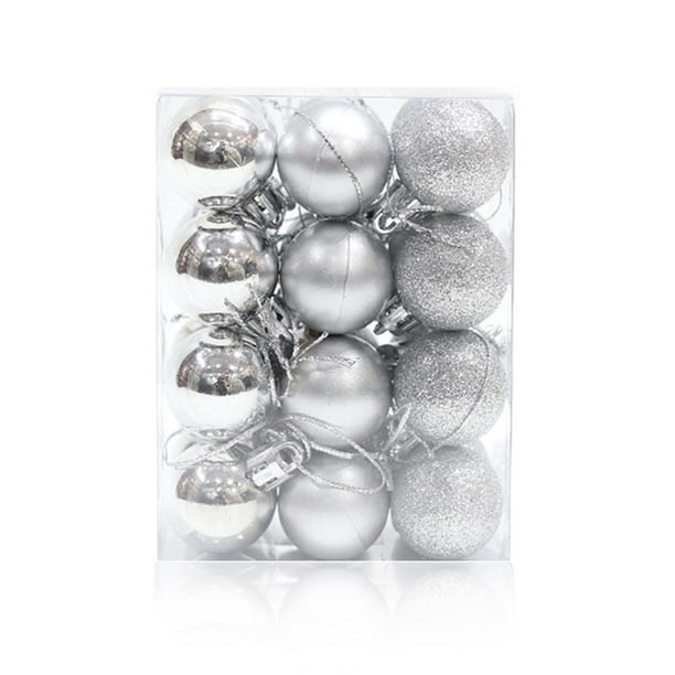 EZLIFE Bolas de Navidad, bolas de plástico, adornos navideños a granel, juego de decoración para árboles/D3K2